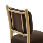 Lot de 2 chaises de salle à manger Mauden en velours de performance
