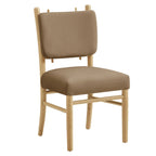 Lot de 2 chaises de salle à manger Mauden en velours de performance