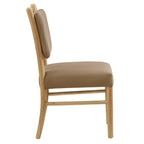 Lot de 2 chaises de salle à manger Mauden en velours de performance