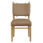 Lot de 2 chaises de salle à manger Mauden en velours de performance