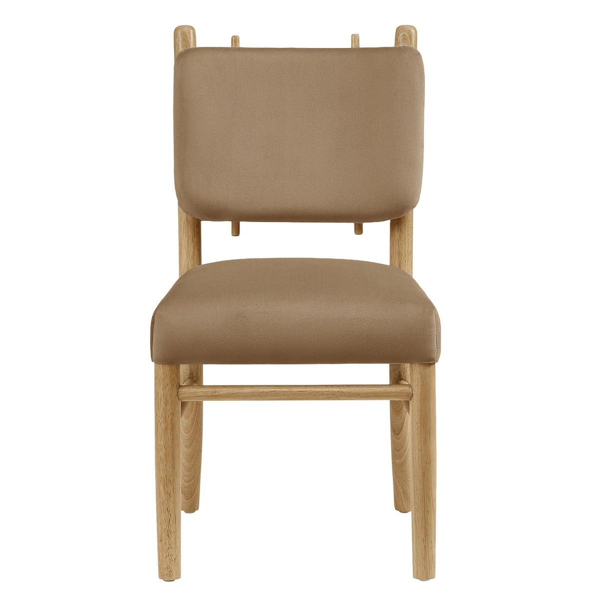Lot de 2 chaises de salle à manger Mauden en velours de performance