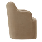 Chaise de salle à manger pivotante Cordelle en mélange de lin
