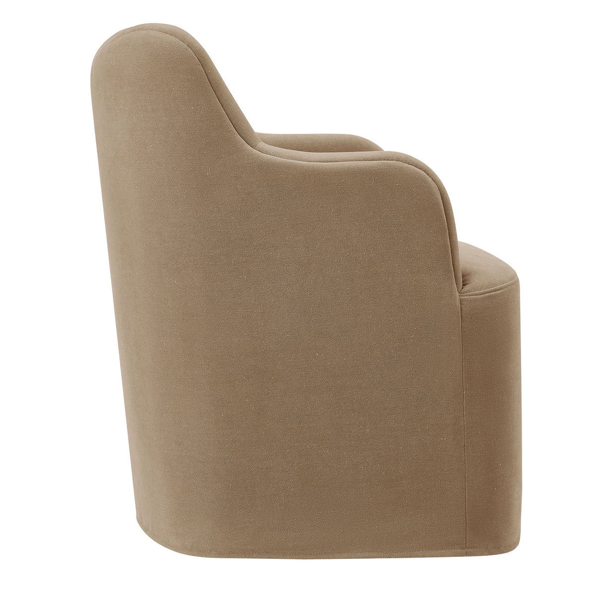 Chaise de salle à manger pivotante Cordelle en mélange de lin