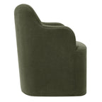 Chaise de salle à manger pivotante Cordelle en mélange de lin