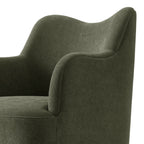 Chaise de salle à manger pivotante Cordelle en mélange de lin