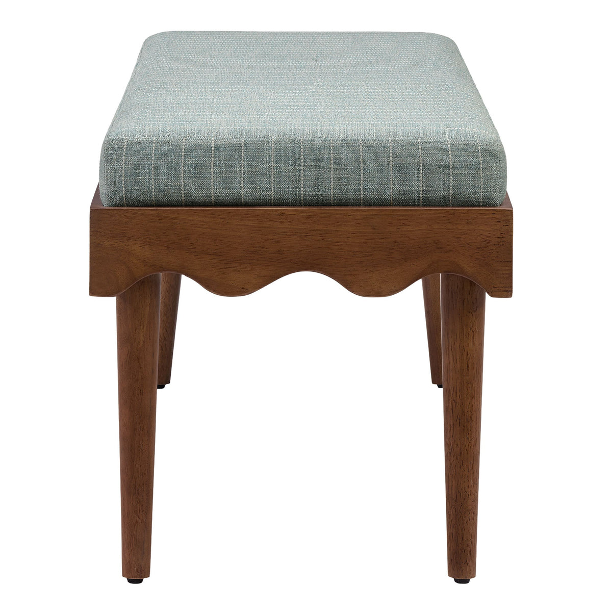Banc Mirette à rayures avec bord festonné