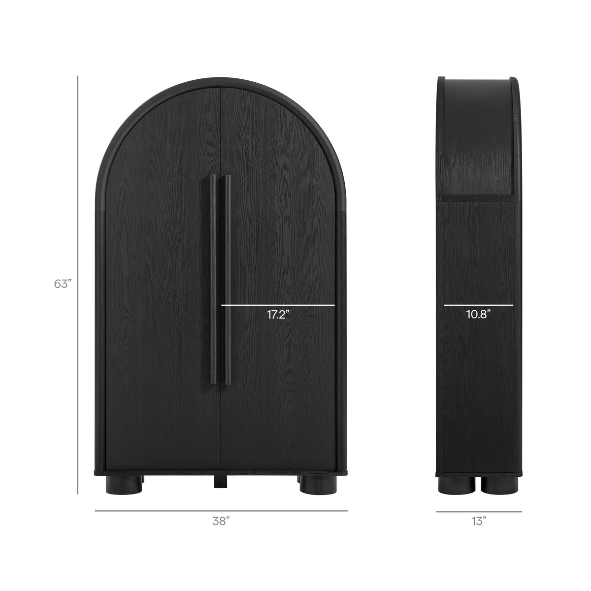 Bellamy Armoire-Secrétaire Murale Arcée et Pliable