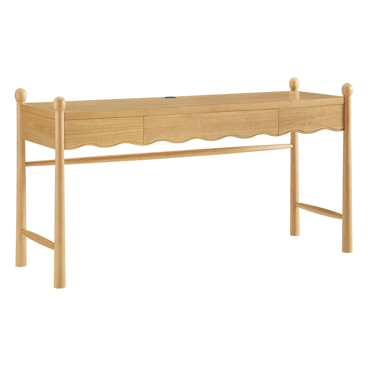 Bureau d'ordinateur en bois Darcy de 62 pouces