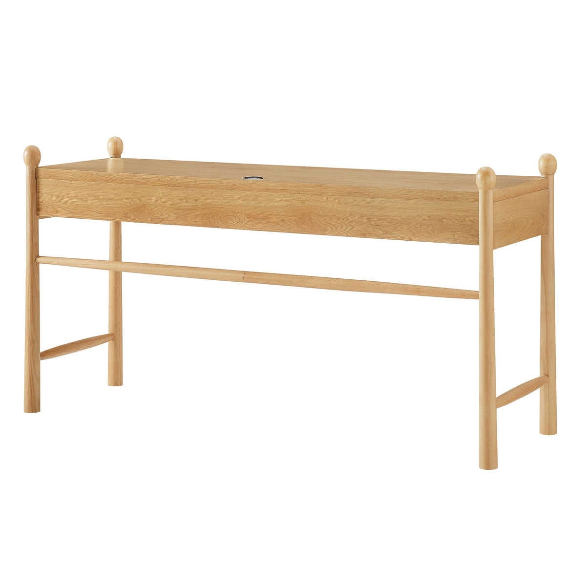Bureau d'ordinateur en bois Darcy de 62 pouces