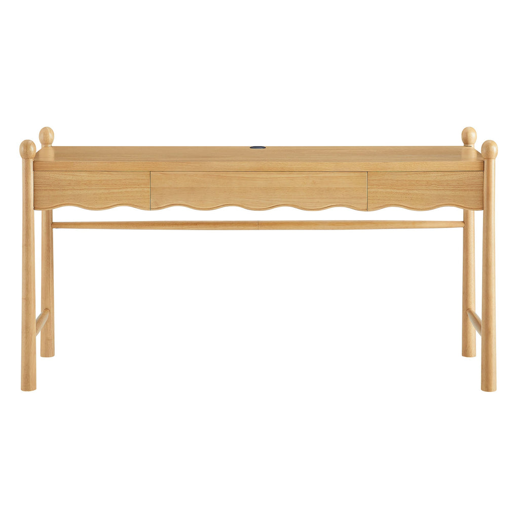 Bureau d'ordinateur en bois Darcy de 62 pouces