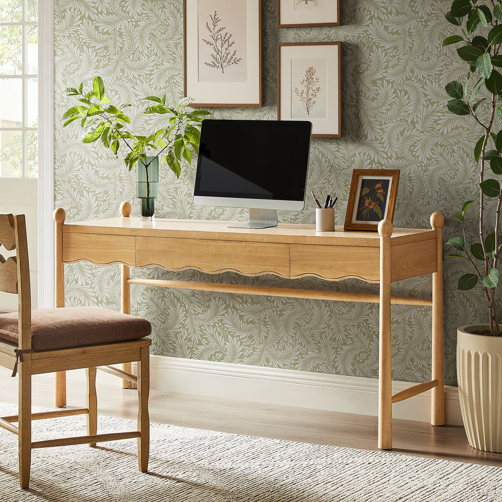 Bureau d'ordinateur en bois Darcy de 62 pouces
