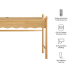 Bureau d'ordinateur en bois Darcy de 62 pouces