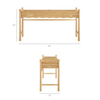 Bureau d'ordinateur en bois Darcy de 62 pouces