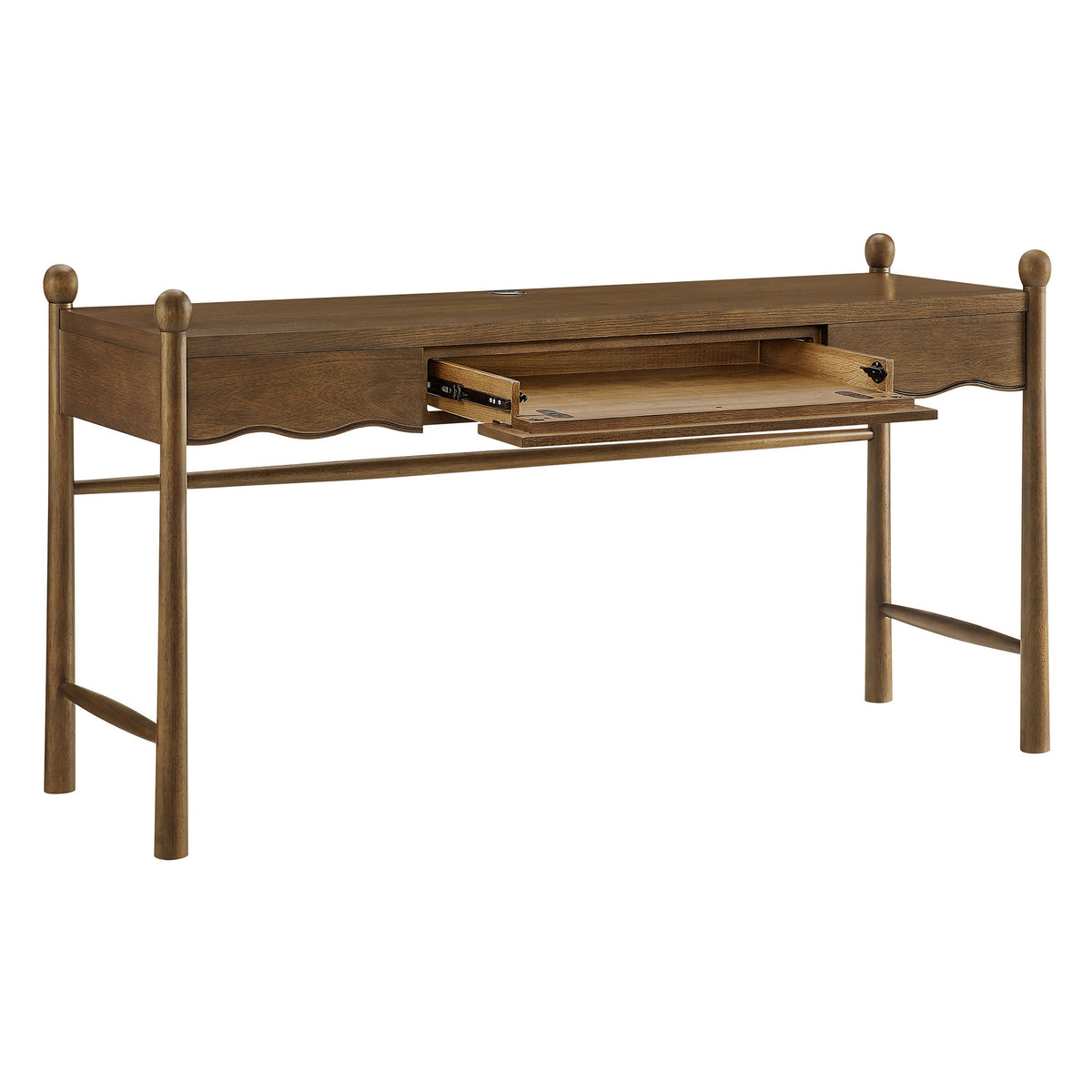 Bureau d'ordinateur en bois Darcy de 62 pouces