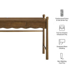 Bureau d'ordinateur en bois Darcy de 62 pouces