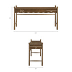 Bureau d'ordinateur en bois Darcy de 62 pouces