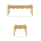 Table basse en bois Darcy de 46 pouces