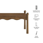 Table basse en bois Darcy de 46 pouces