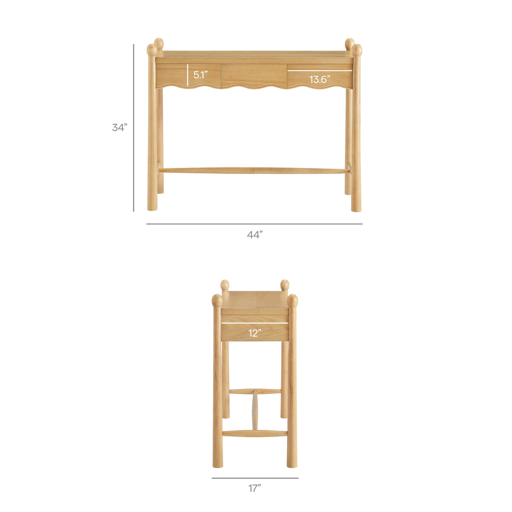 Console en bois Darcy de 112 cm