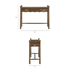 Console en bois Darcy de 112 cm