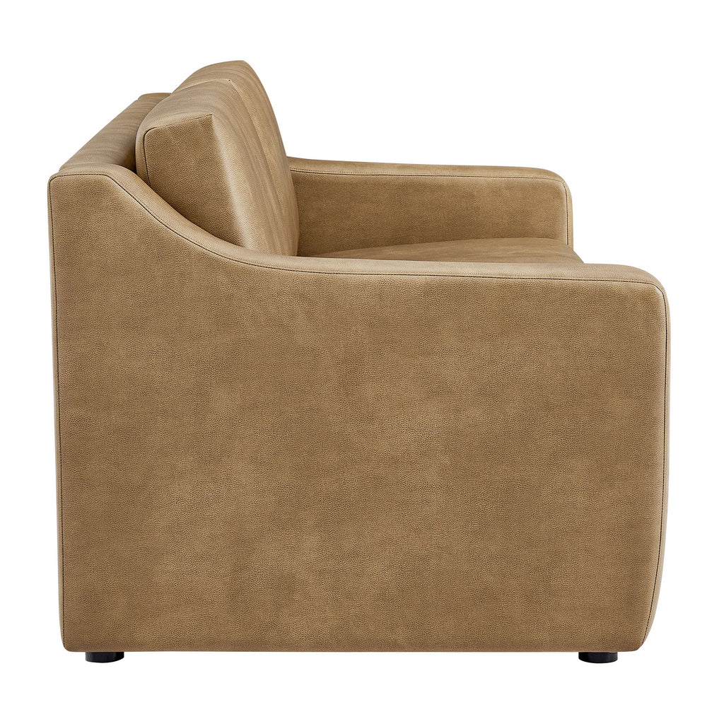 Canapé en cuir végétalien Liora 87 pouces