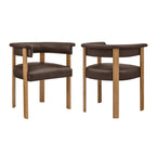 Ensemble de 2 chaises de salle à manger Imogen en similicuir véganium de qualité supérieure