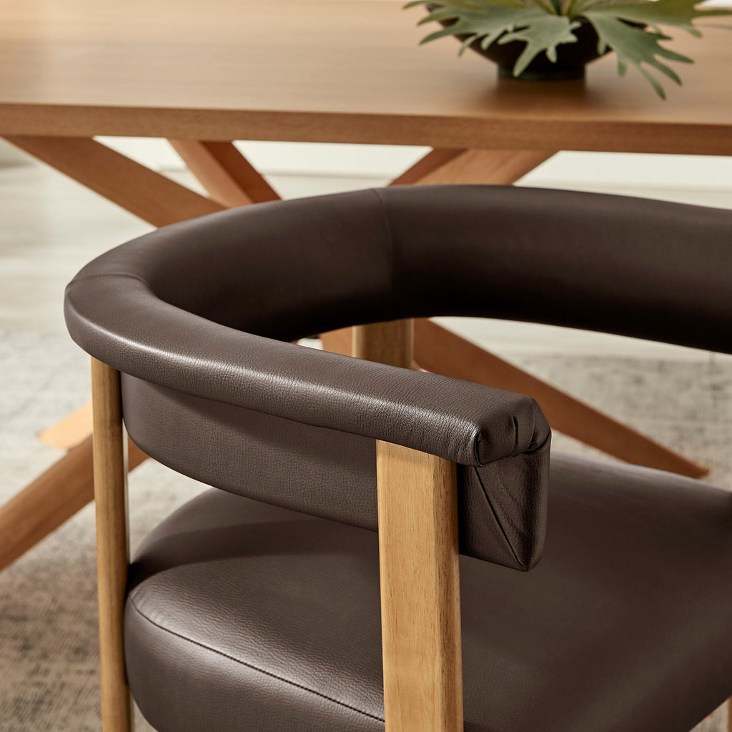 Ensemble de 2 chaises de salle à manger Imogen en similicuir véganium de qualité supérieure