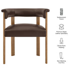 Ensemble de 2 chaises de salle à manger Imogen en similicuir véganium de qualité supérieure