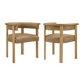Ensemble de 2 chaises de salle à manger Imogen en similicuir véganium de qualité supérieure