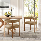 Ensemble de 2 chaises de salle à manger Imogen en similicuir véganium de qualité supérieure