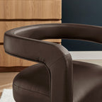 Chaise de salle à manger en cuir vegan Winslow Premium