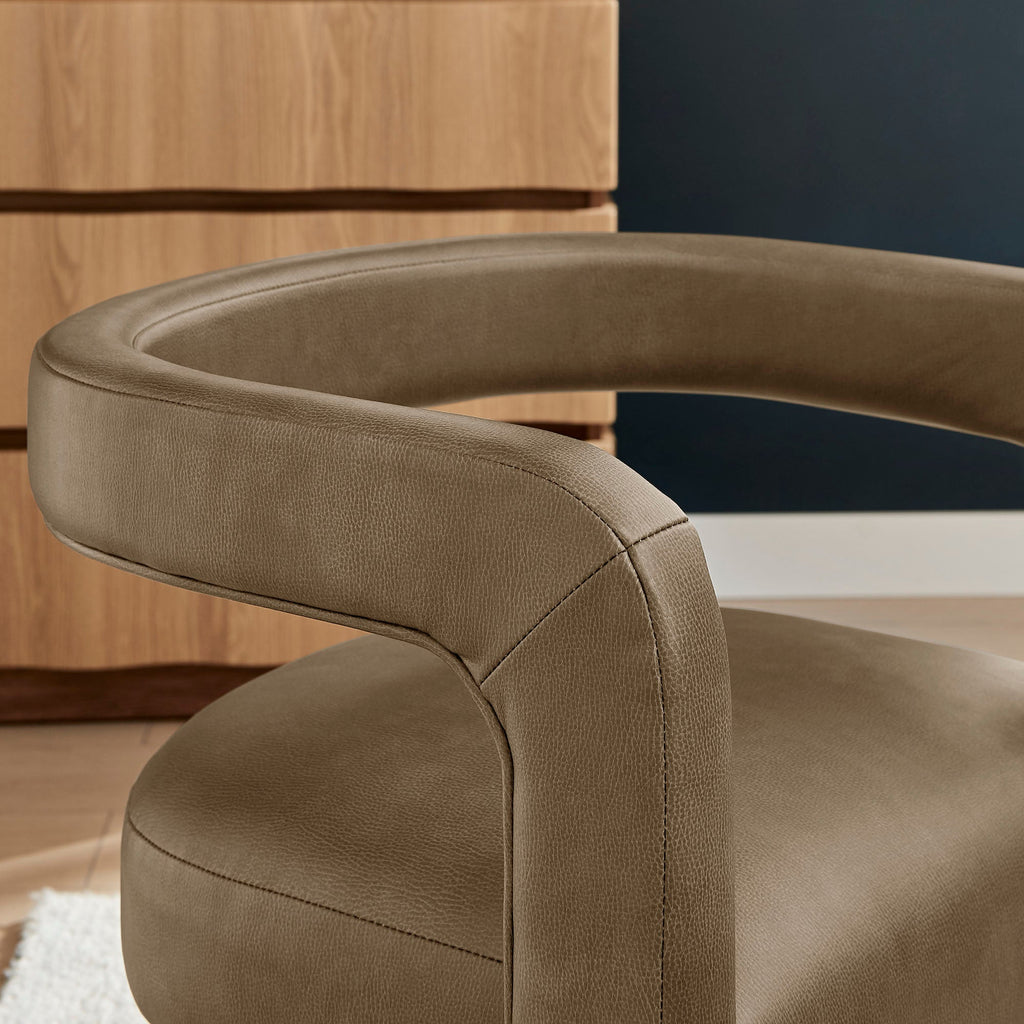 Chaise de salle à manger en cuir vegan Winslow Premium