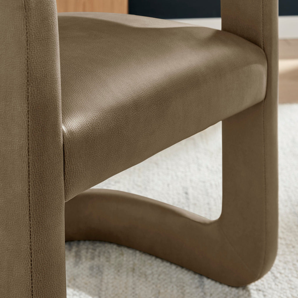 Chaise de salle à manger en cuir vegan Winslow Premium