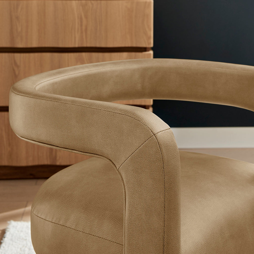 Chaise de salle à manger en cuir vegan Winslow Premium