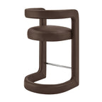 Tabouret de comptoir Winslow en cuir végan de qualité supérieure