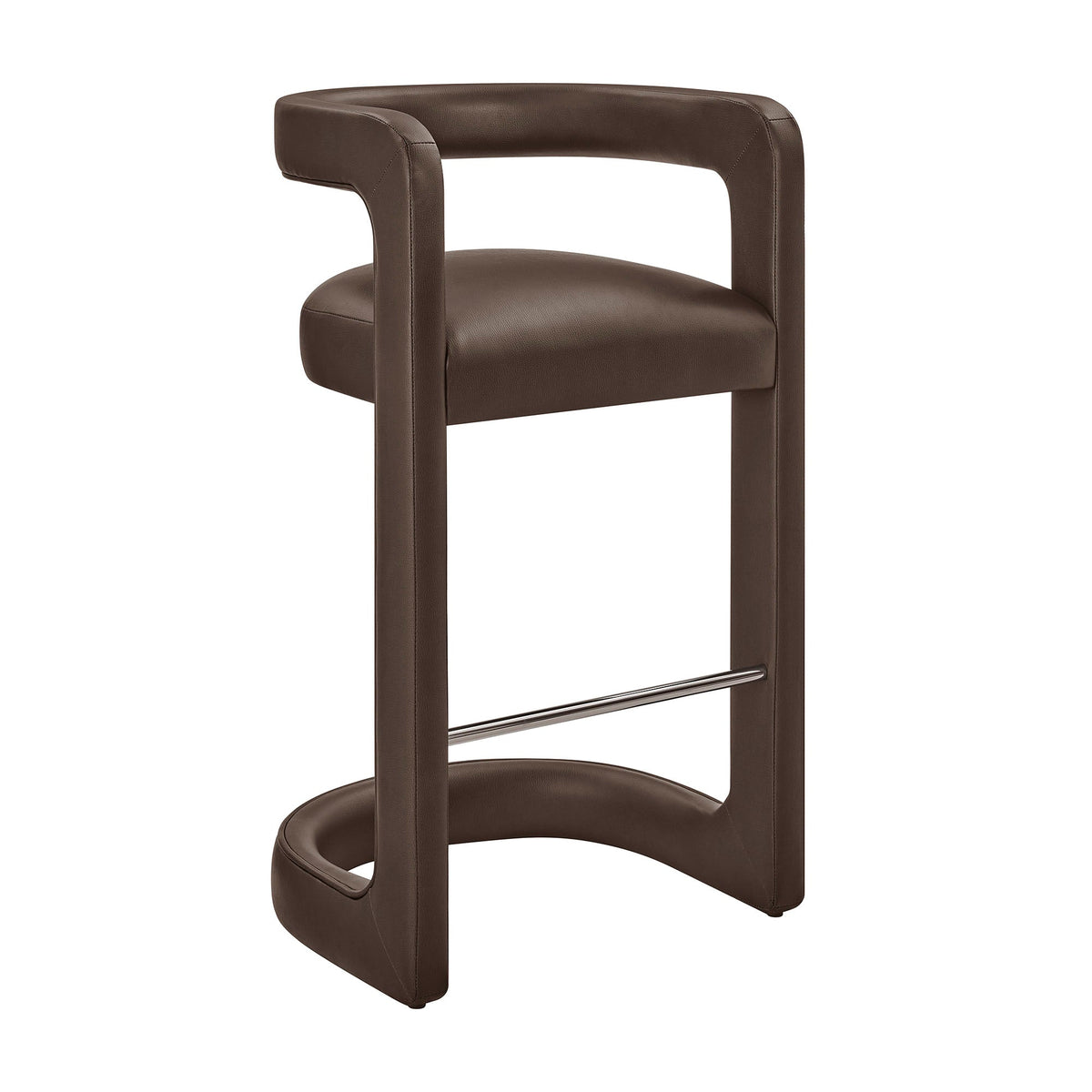 Winslow – Lot de 2 tabourets de bar en similicuir végétalien de qualité supérieure