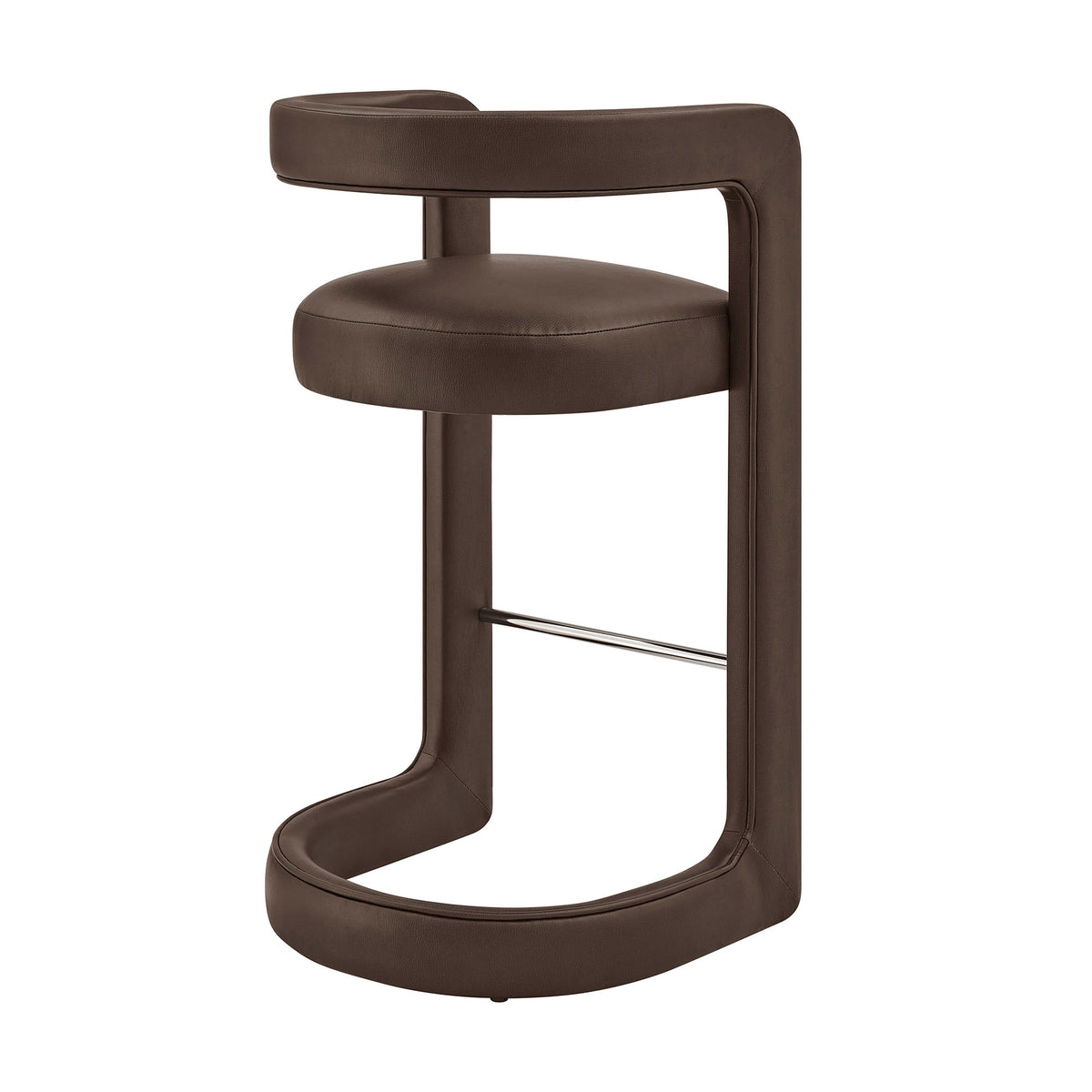 Winslow – Lot de 2 tabourets de bar en similicuir végétalien de qualité supérieure