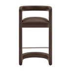 Winslow – Lot de 2 tabourets de bar en similicuir végétalien de qualité supérieure