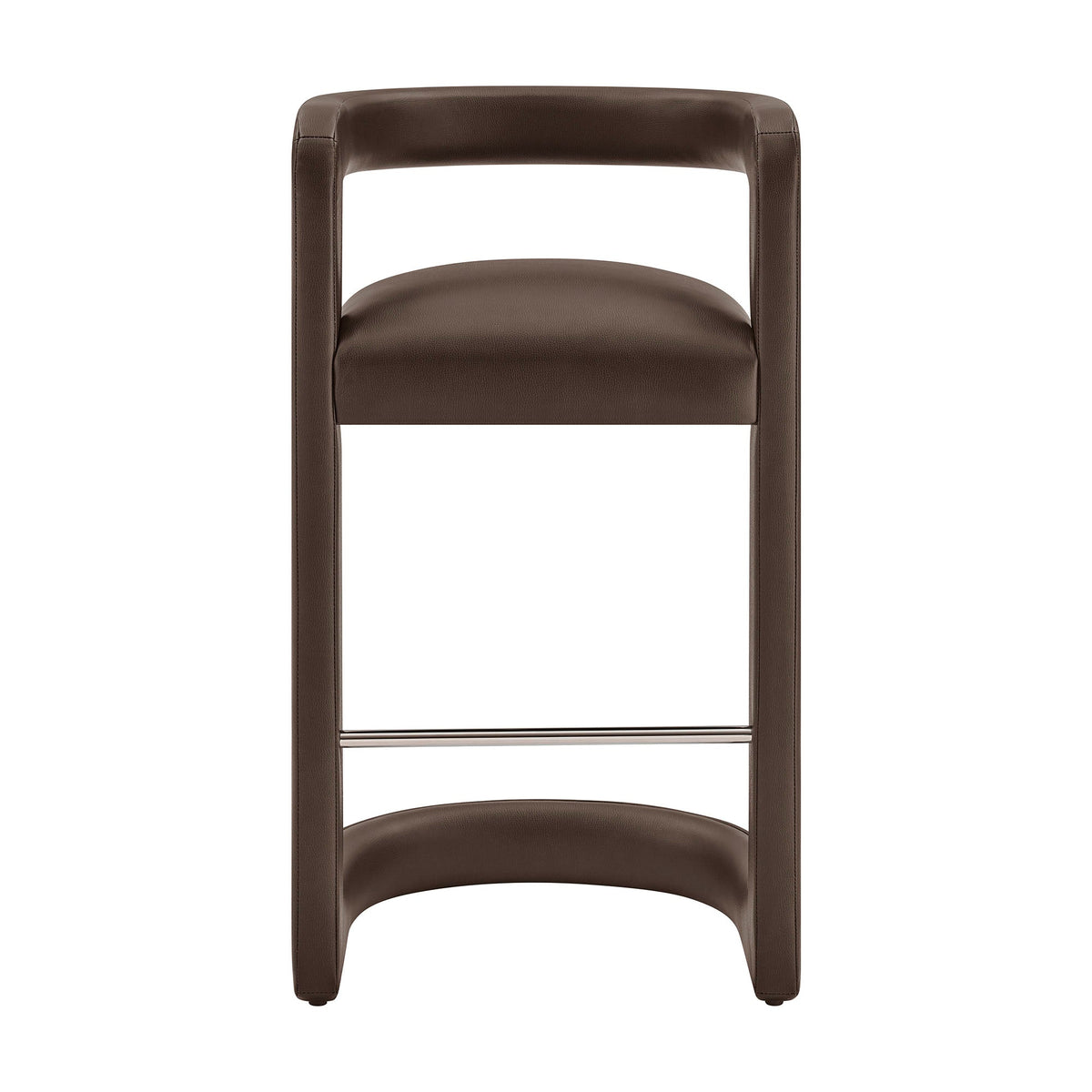 Winslow – Lot de 2 tabourets de bar en similicuir végétalien de qualité supérieure