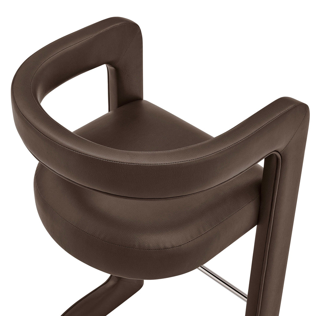 Winslow – Lot de 2 tabourets de bar en similicuir végétalien de qualité supérieure