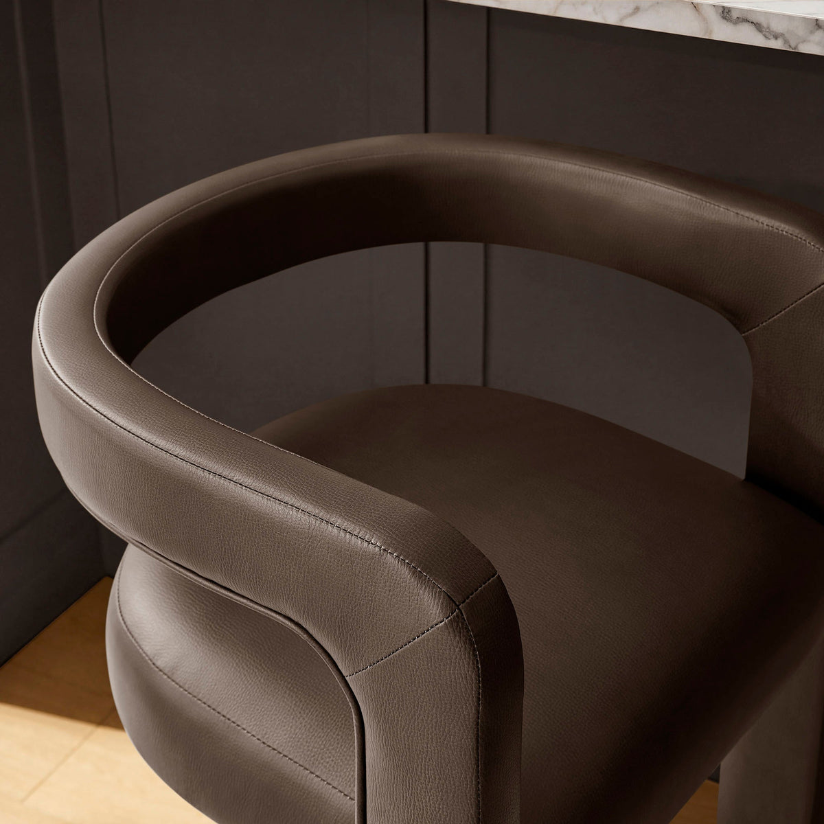 Winslow – Lot de 2 tabourets de bar en similicuir végétalien de qualité supérieure