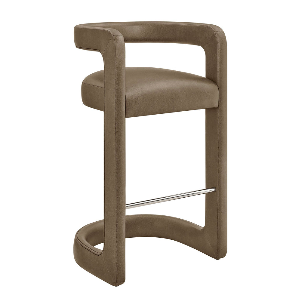 Winslow – Lot de 2 tabourets de bar en similicuir végétalien de qualité supérieure
