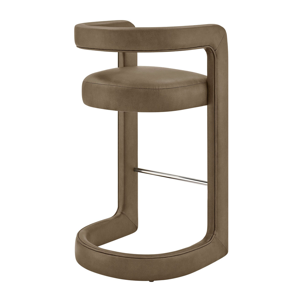 Winslow – Lot de 2 tabourets de bar en similicuir végétalien de qualité supérieure