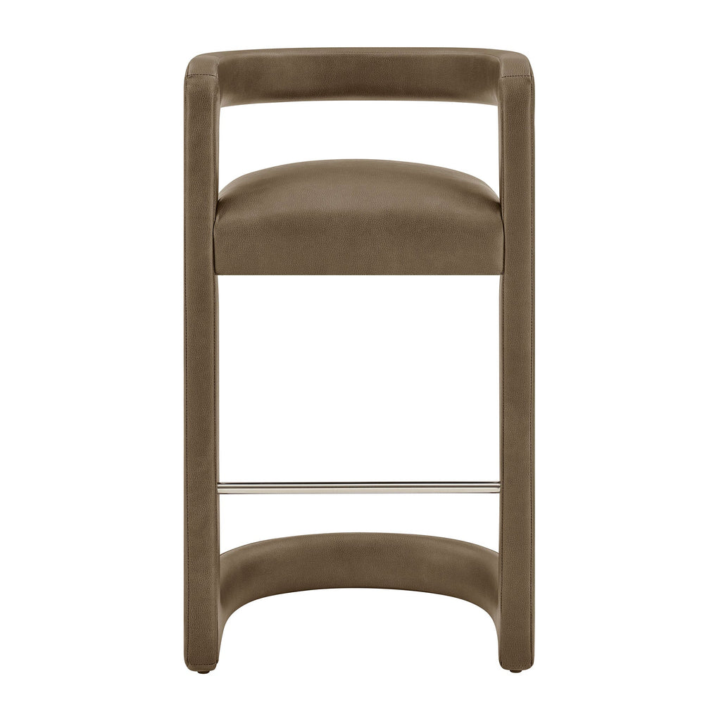 Winslow – Lot de 2 tabourets de bar en similicuir végétalien de qualité supérieure
