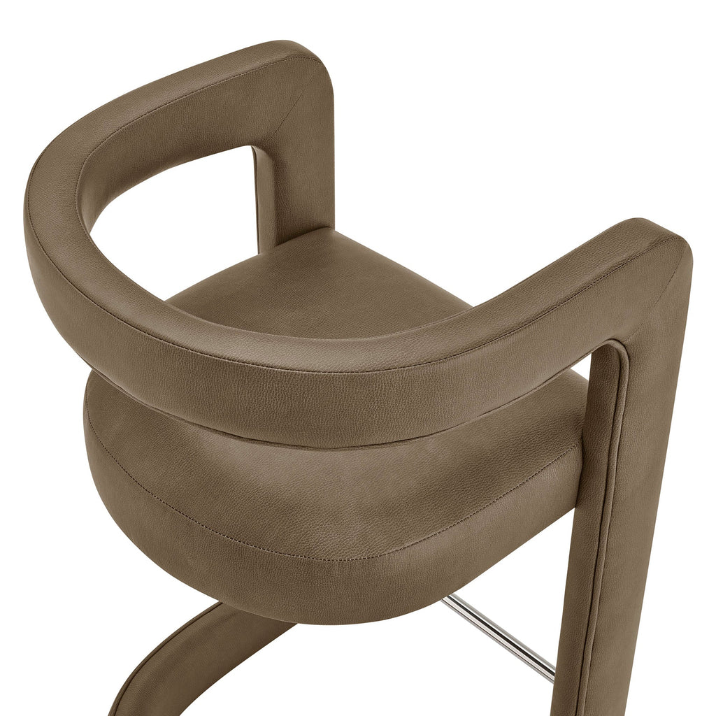 Winslow – Lot de 2 tabourets de bar en similicuir végétalien de qualité supérieure