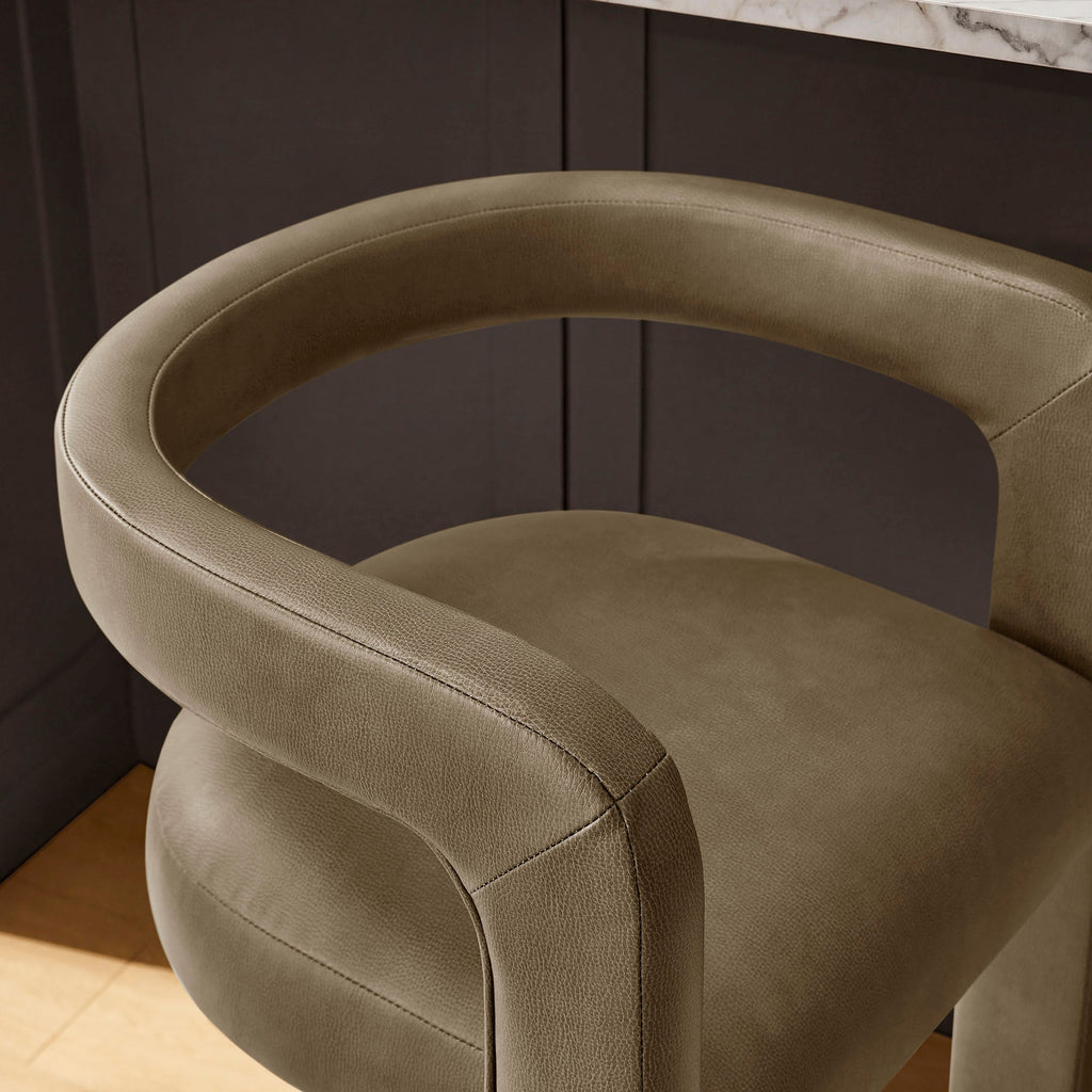 Winslow – Lot de 2 tabourets de bar en similicuir végétalien de qualité supérieure
