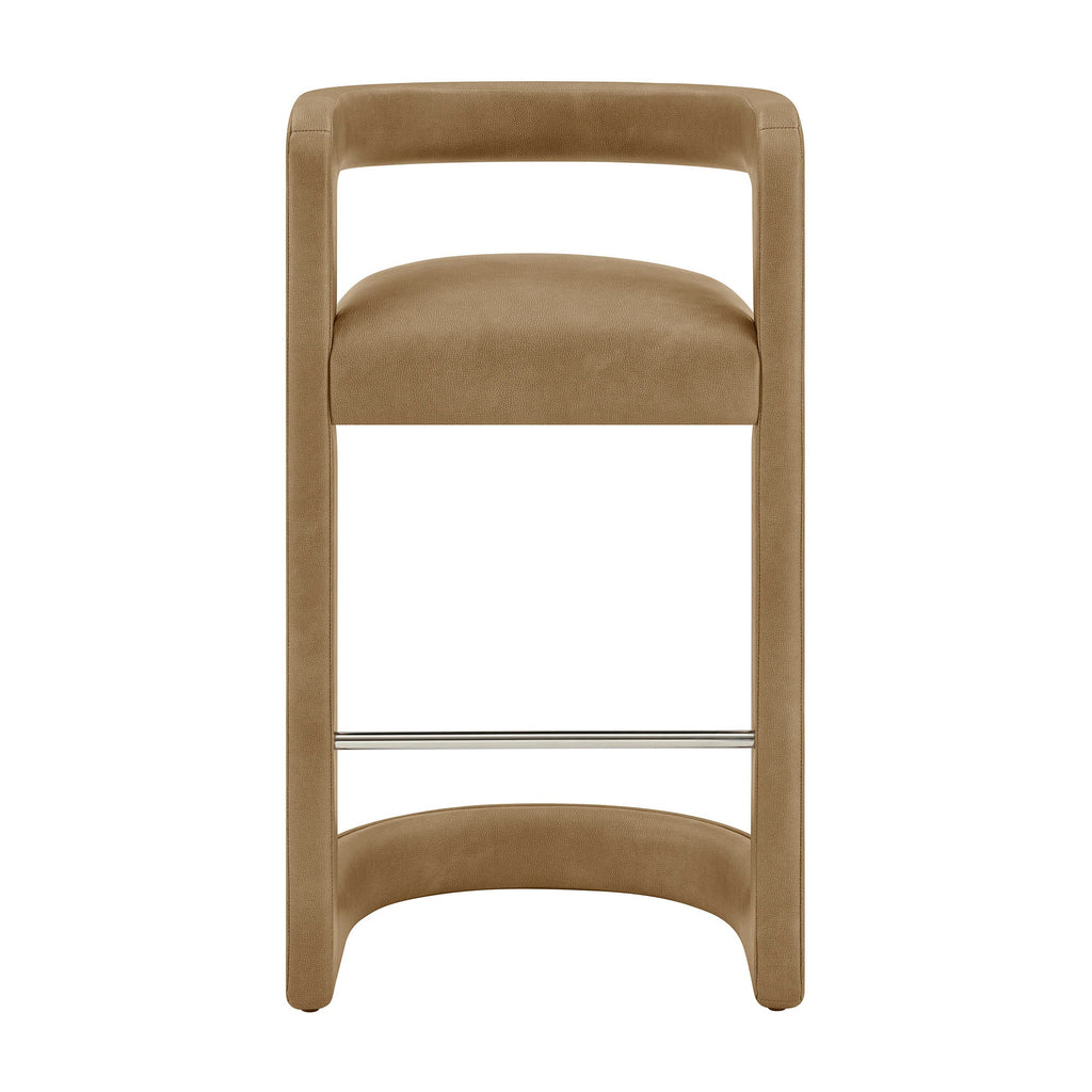 Winslow – Lot de 2 tabourets de bar en similicuir végétalien de qualité supérieure