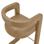 Winslow – Lot de 2 tabourets de bar en similicuir végétalien de qualité supérieure
