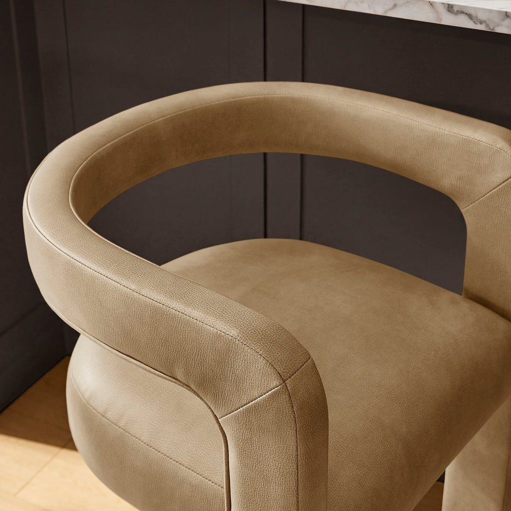 Winslow – Lot de 2 tabourets de bar en similicuir végétalien de qualité supérieure