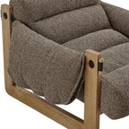Fauteuil de salon à dossier suspendu en tissu rembourré Sorelle